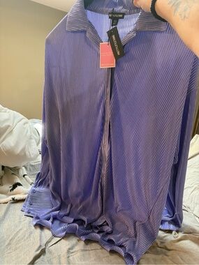 Pretty little thing plisse shirt dress size 8 - BNWT